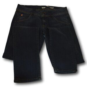 Hudson Collin Dark Denim Skinny Jeans Size: 25